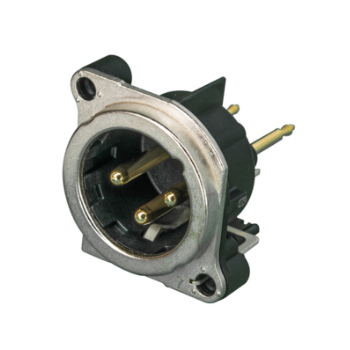 Neutrik nc 3 mbv conector xlr macho de 3 polos