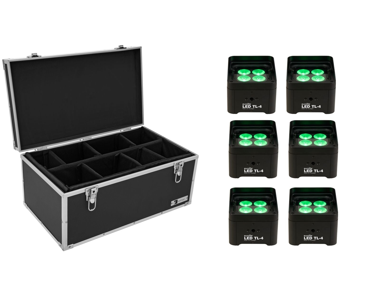 Eurolite Set 6x FocosLED TL-4 Trusslight + Estuche Set 6x FocosLED TL-4 Trusslight + Estuche