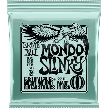 Ernie ball 2211 slinky mondo cuerdas para guitarra electrica 10.5-52
