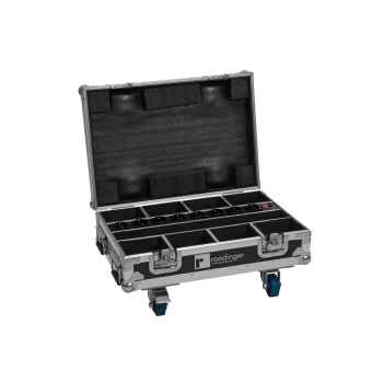 Roadinger 8x akku mini ip up-4 qcl spot mk2 flightcase con función de carga