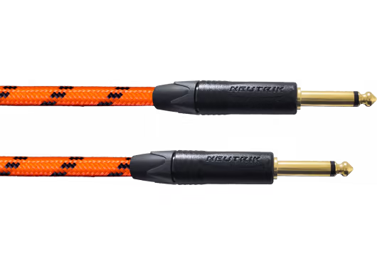 Cordial cable de instrumento jack-jack naranja uv 6m