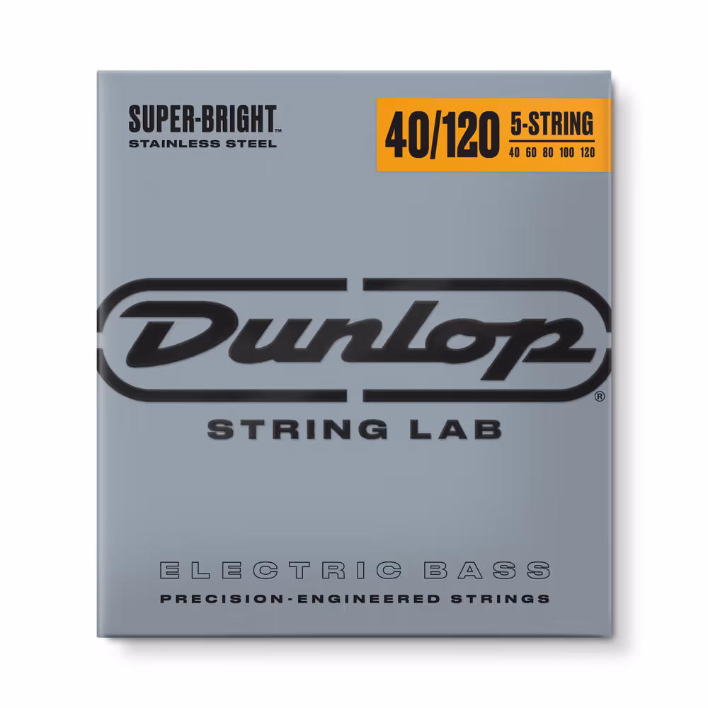 Dunlop Juego Bajo Stainless Steel Super Bright Light 5 St.40-120 CDUDBSBS40120