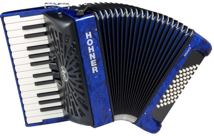 Hohner Acordeón Bravo II 48 A16542 Azul Bravo II 48 A16541 Azul