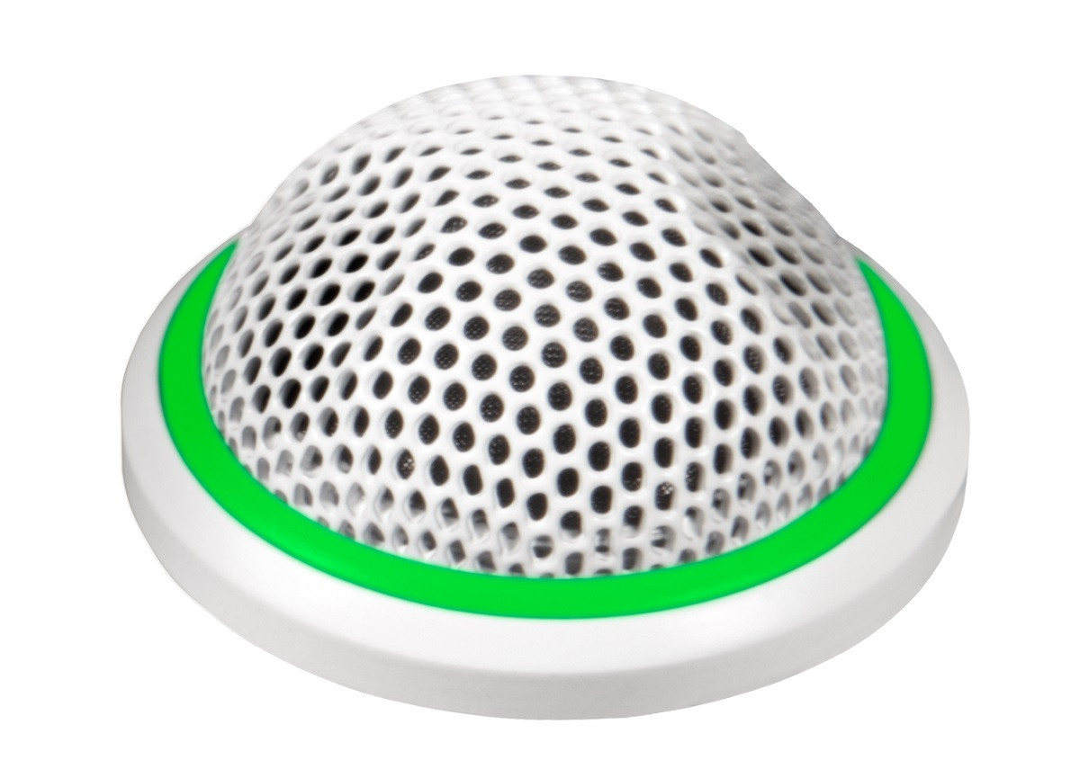 SHURE MX395W/C-LED Micrófono superficie Cardioide Bajo Perfil Blanco XLR5 anillo bicolor MX395W/C-LED