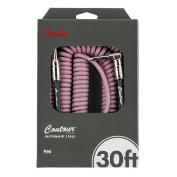 Fender contour 30 coiled cable burgundy mist cable jack