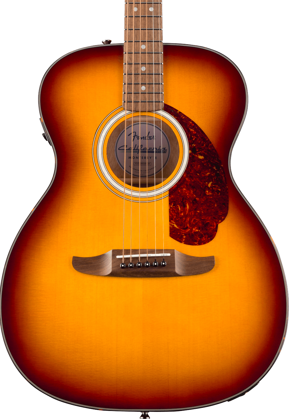 Fender California Deluxe Monterey E Honey Sunburst Guitarra Acústica California Deluxe Monterey E Honey Sunburst