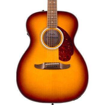 Fender california deluxe monterey e honey sunburst guitarra acústica