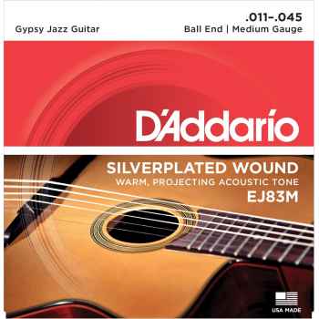 D´addario ej83m gypsy jazz medium cuerdas para guitarra acústica