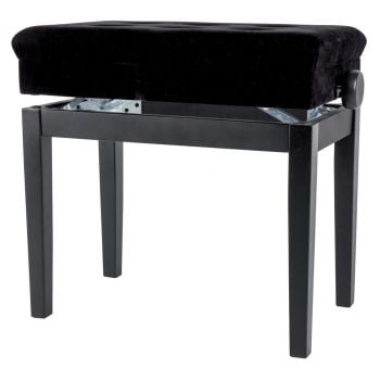 Gewa 130570 banqueta de piano deluxe compartment nogal mate