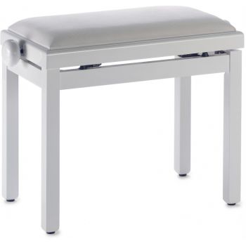 Stagg pb39 whp vwh banqueta piano roble blanco brillante
