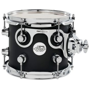 Drum workshop ddlg0708stbl tom 8 pulgadas design black satin