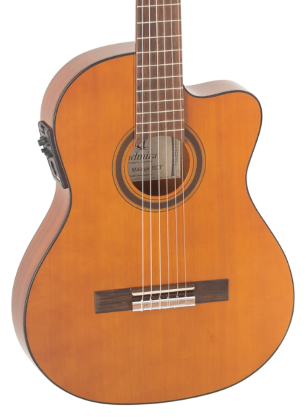Admira Málaga Electrificada Cutaway Cuerpo Estrecho Serie Guitarra Clásica ADM0540ECT