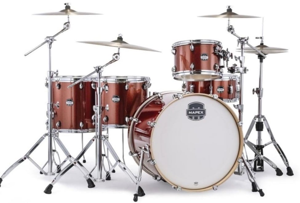 Mapex MA528SFOR Mars Orange Blood Sparkle Batería Acústica MA528SFOR