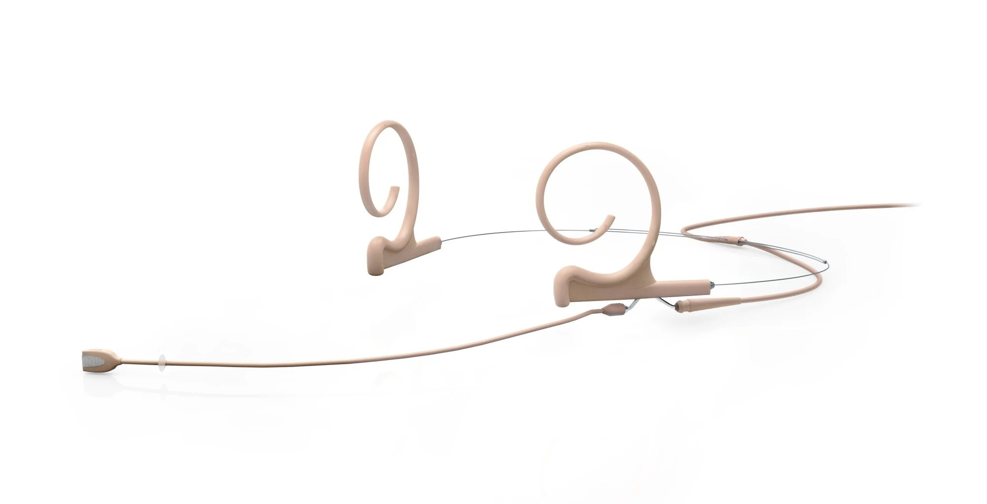 DPA Micro CORE+ Omni. Boom 110mm, flex 2 orejas.. Beige. Minijack 4166-OP-F-F34-LH