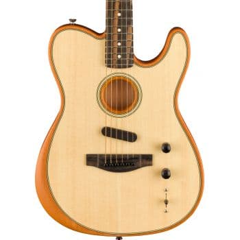 Fender acoustasonic telecaster eb natural. guitarra electroacústica