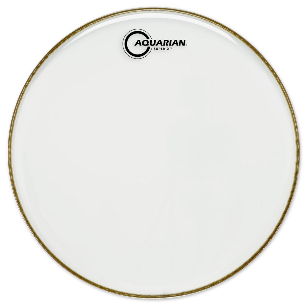 Aquarian Drumheads SUPER 2 CLEAR TT 16 S2-16 Parches Para Tom SUPER 2 CLEAR TT 16 S2-16