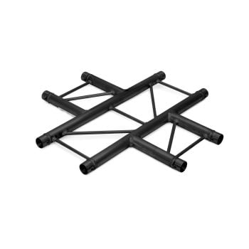 Alutruss truss paralelo dq2-spac41h 4-way t-piece negro