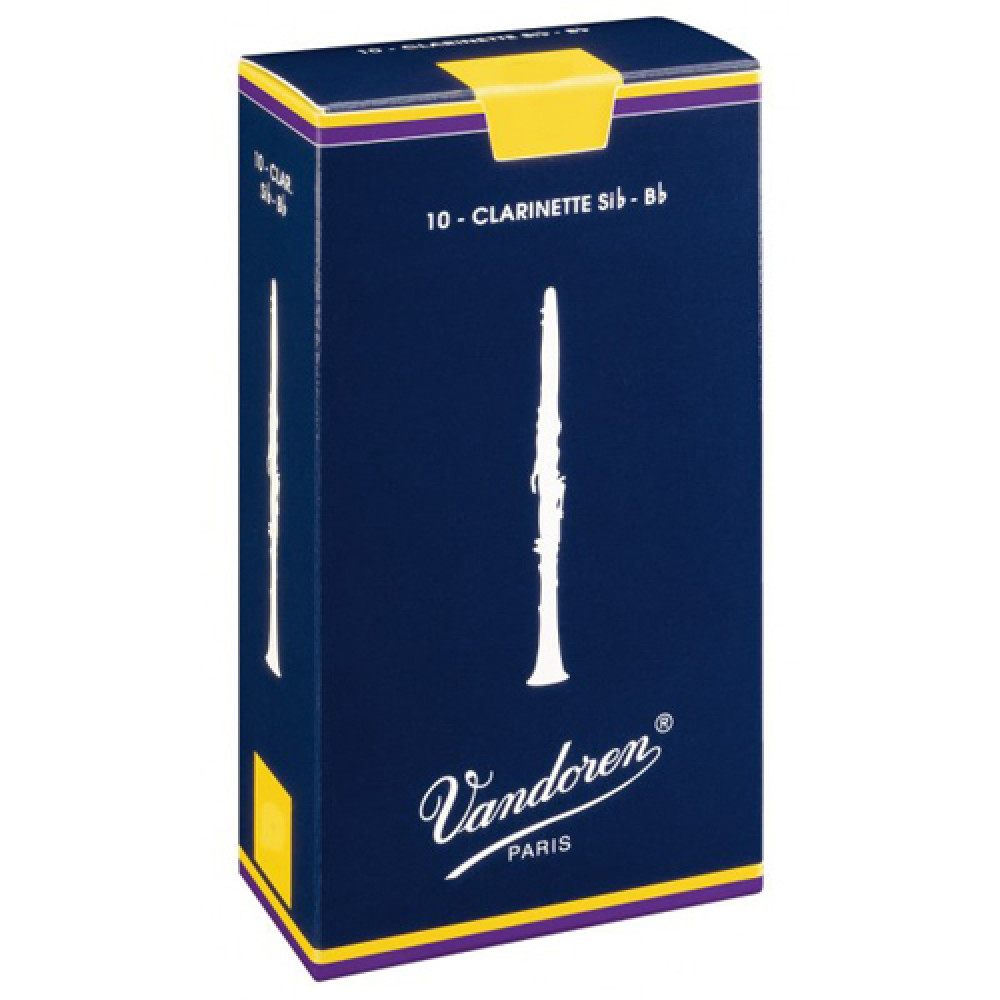 Vandoren Caja 10 Cañas Clarinete Tradicional 2 caja azul Tradicional 2 caja azul