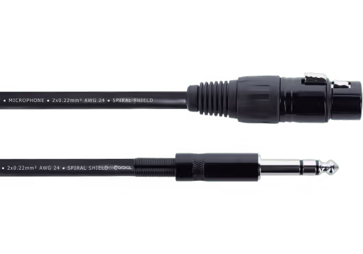 Cordial cable de audio hembra xlr / jack estéreo - 3 m