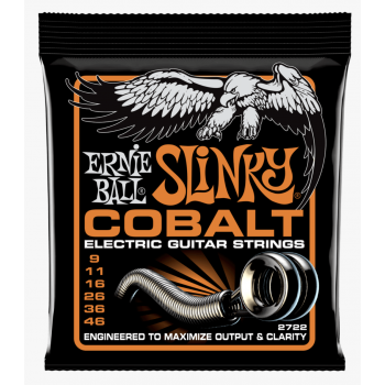 Ernie ball 2722 s.cobalt hybrid cuerdas para guitarra eléctrica 9-46