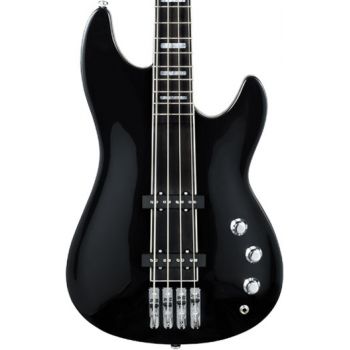 Hagstrom super swede bass blk bajo eléctrico de 4 cuerdas color black gloss