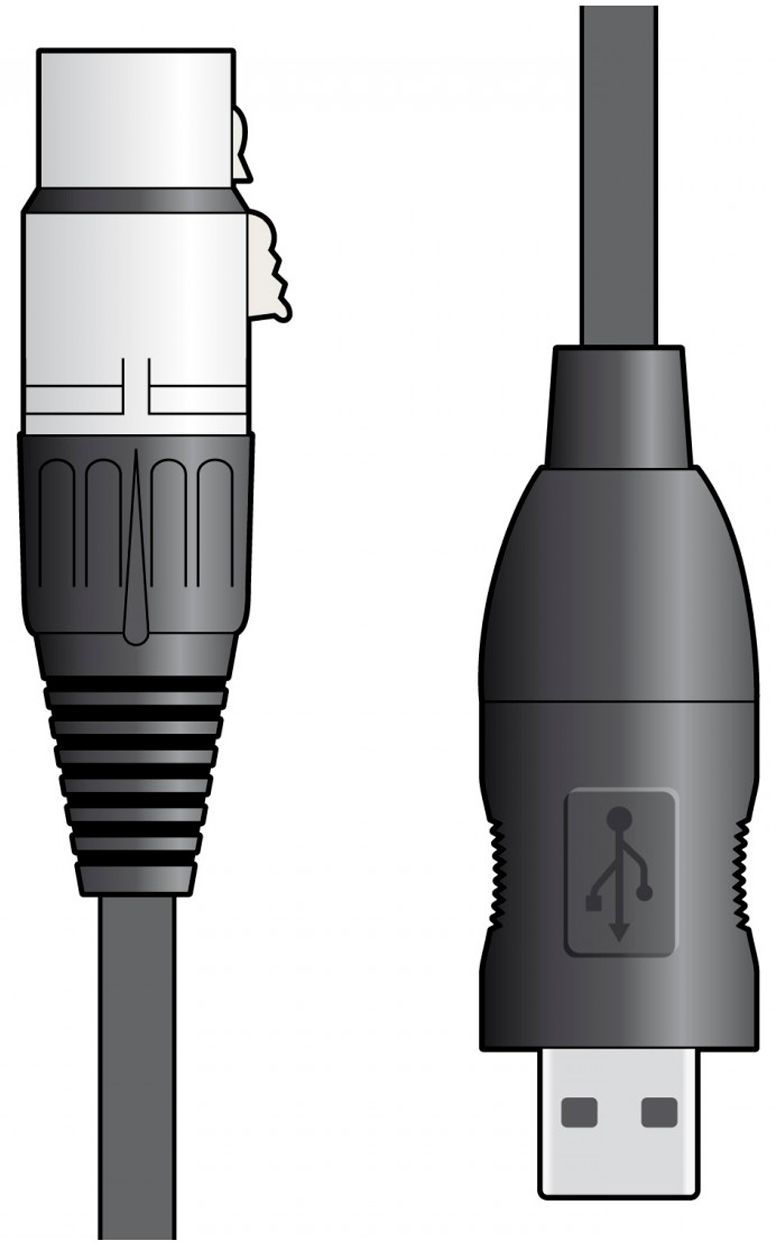 Chord XLRF-USB2 - Cable Convertidor de XLR a USB XLRF-USB2 - Cable convertidor de XLR a USB