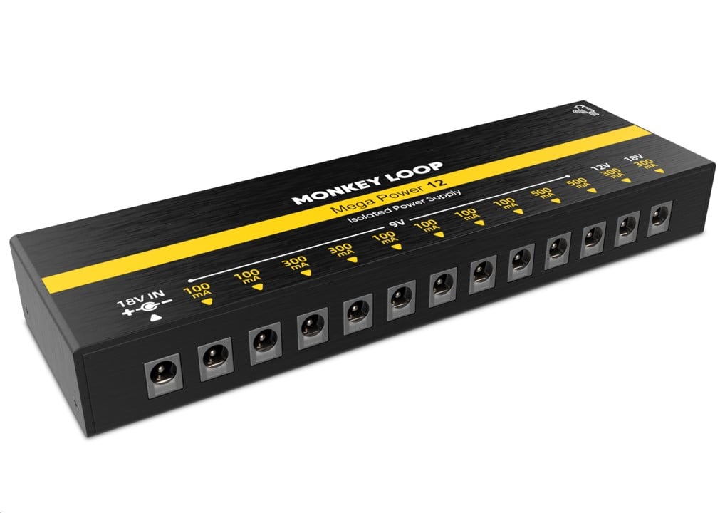 Monkey Loop Mega Power 12 Fuente Alimentación Para Pedales Mega Power 12