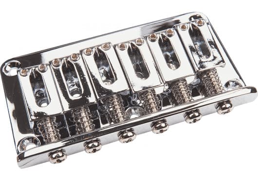 Yellow Parts Puente fijo cromado para Stratocaster ADIEZ1250C