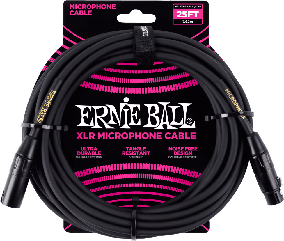 ERNIE BALL Cable Eb Micrófono Classic Xlr-Xlr - 7,62 M EEB6073