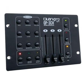 Quarkpro qp3ch controladora rgb 3 canales dmx