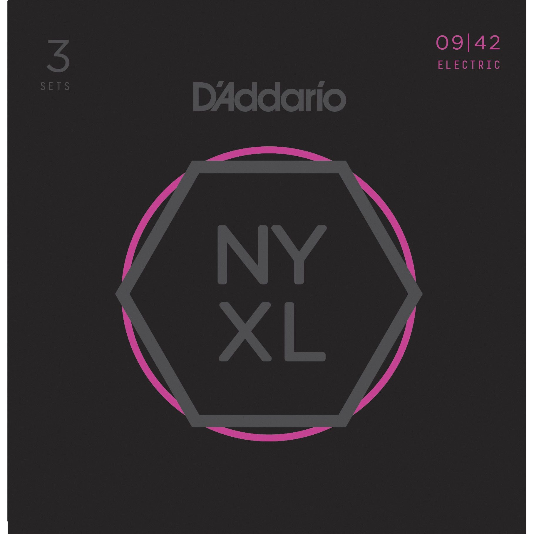 D´addario NYXL0942 Super Light cuerdas para guitarra eléctrica Pack 3 juegos NYXL0942