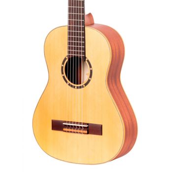 Ortega r121-1/2-l. guitarra clásica para zurdos + funda