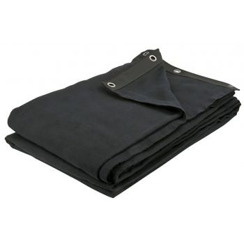 Showtec deko cortina de telon negra de 300 x 400 cm
