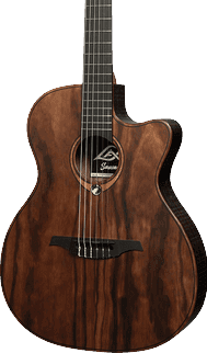 LAG Sauvage N ASCE Guitarra Electrificada Nylon GUITARRA ACÚSTICA LÂG NYLON AUDITORIUM CUTWAY A/E