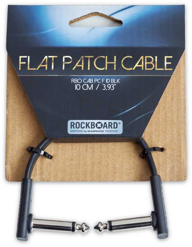 Rockboard Flat Patch Cable Black 10 Cm Flat Patch Cable Black 10 Cm