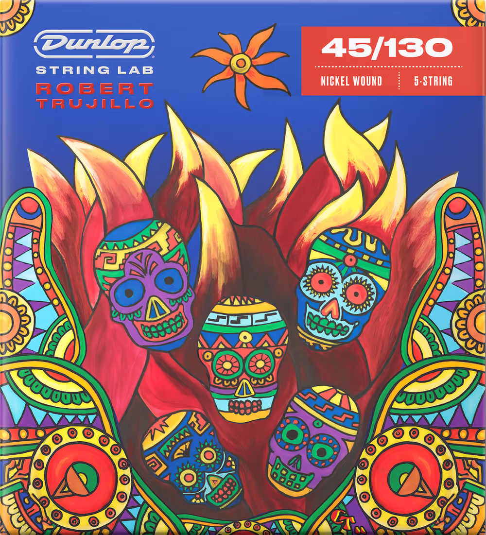 Dunlop Juego Cuerdas Bajo Eléctrico Robert Trujillo Nickel 5 St. 45-130 CDURTN45130