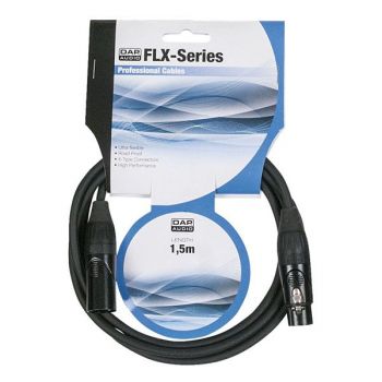 Dap audio cable para micrófonos xlr 1.5m rf:flx01150