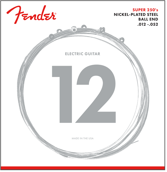 Fender Cuerdas de Guitarra Super 250 Acabado Niquel Plateado 250H 730250409