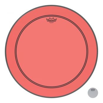Remo 26 powerstroke 3 colortone clear red parche de bombo