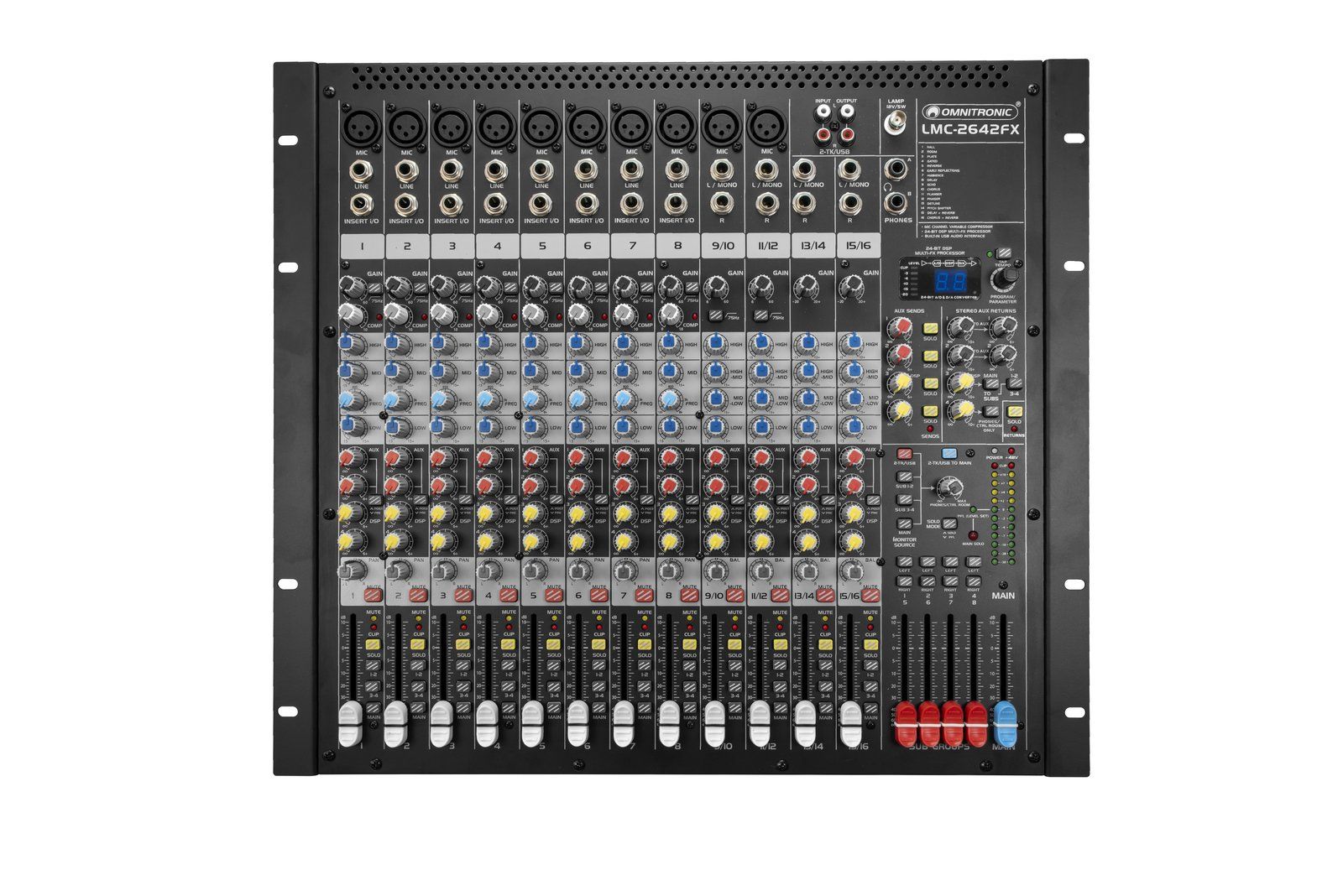 Omnitronic LMC-2642FX USB Mesa de Mezclas LMC-2642FX USB