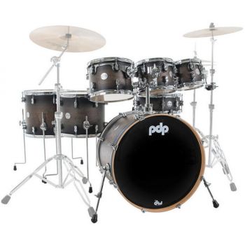 Drum workshop pdp concept maple satin charcoal burst 22