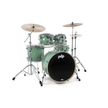 Drum workshop pdp concept maple satin seafoam 22 + herrajes + pedal