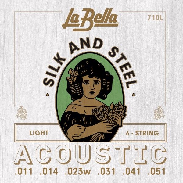La Bella 710L Juego De Cuerdas Para Guitarra Acústica LIGHT 11-51 710L