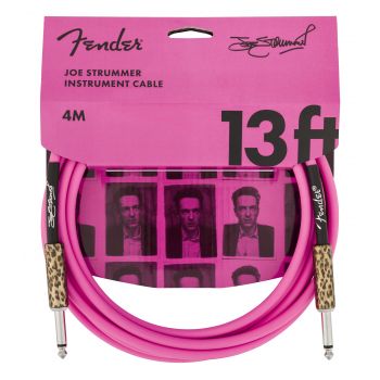 Fender joe strummer 13 instrument cable, pink leopard 4m