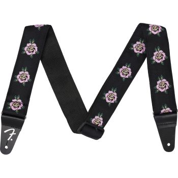 Fender rose strap pink correa guitarra