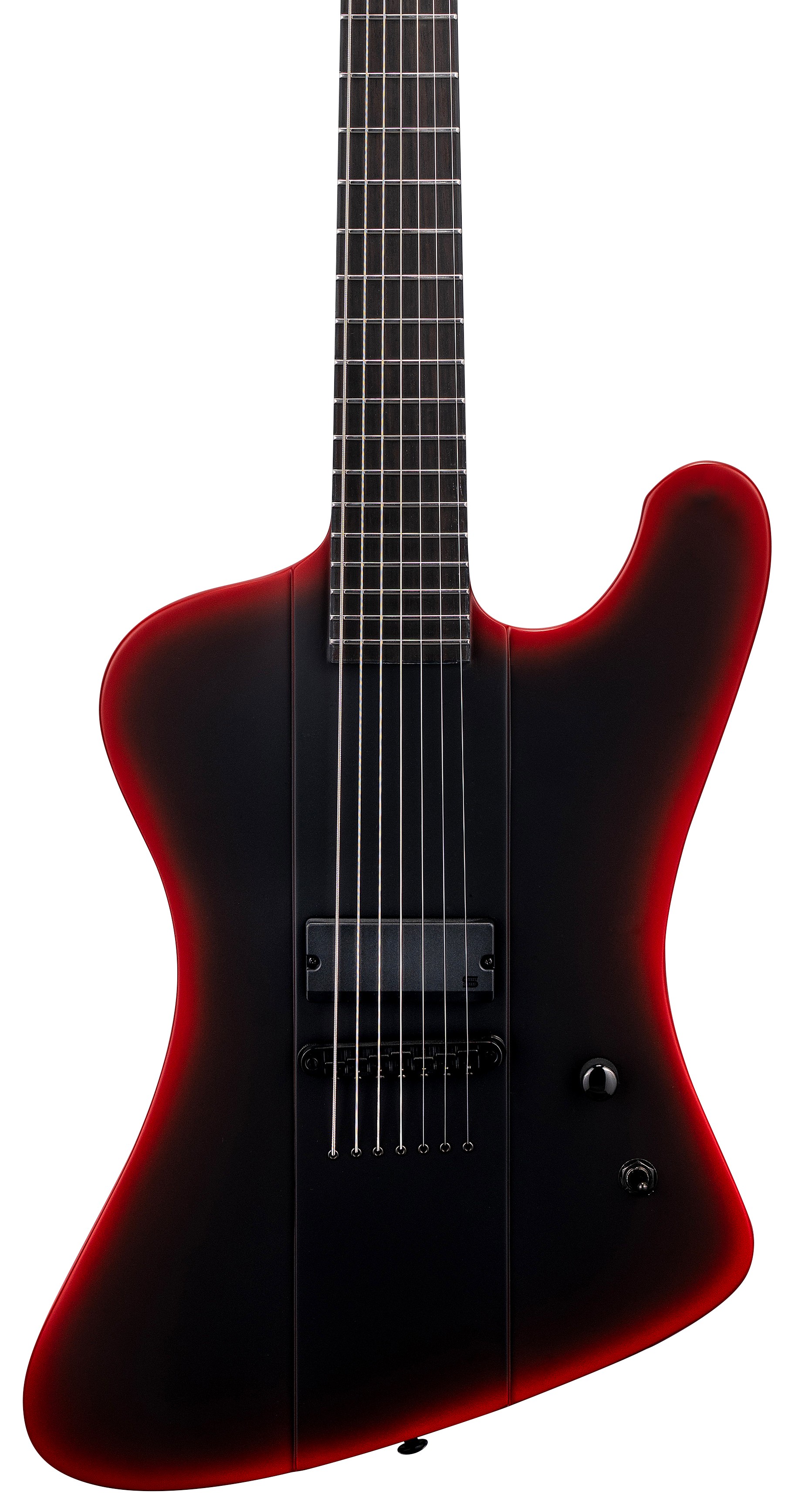 LTD PHOENIX 7B BLACK METAL II - Black Red Burst Satin LTD PHOENIX 7B BLACK METAL II