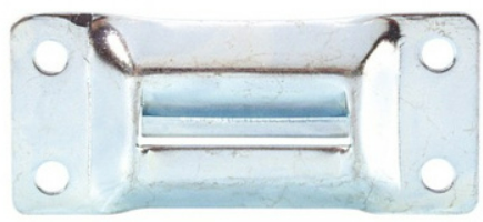 Adam Hall Hardware 1630 KEEP - Enganche para Cierres 17302 Acero Galvanizado 1630 KEEP