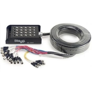Stagg cable multicore 16 xlr h x 4 xlr m, 5m