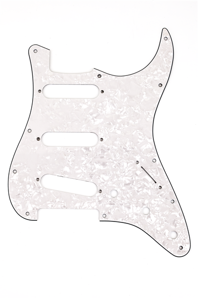 Fender Golpeador Stratocaster S/S/S 11 agujeros de montaje Blanco Perlado Golpeador 992140000