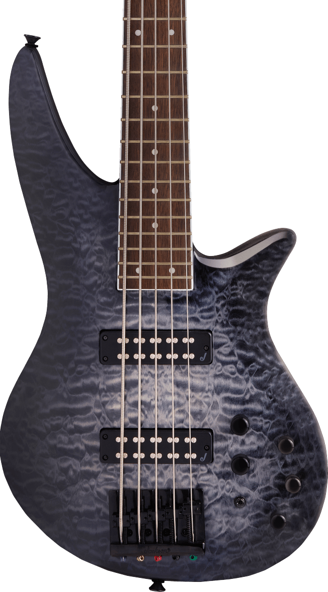 Jackson X Series Spectra Bass SBXQ V LF Transparent Black Bajo Eléctrico X Series Spectra Bass SBXQ V LR Fingerboard Transp